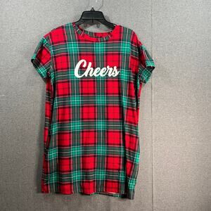 Joyspun Women’s Short Sleeve Sleep Shirt, Size S/M